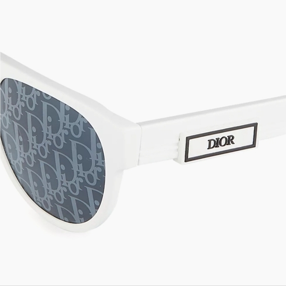 Christian Dior B23 S2F White Monogram Logo Sunglasses New in Box! - Picture 2 of 7
